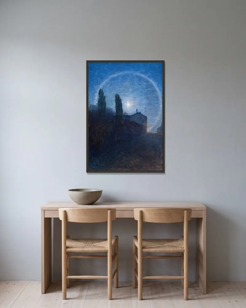 Lunar Halo, Eugène Jansson v rámu na stěně