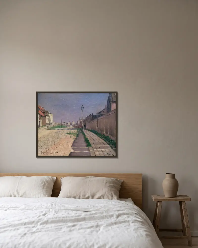 Roslagsgatan, Eugène Jansson w ramie na ścianie