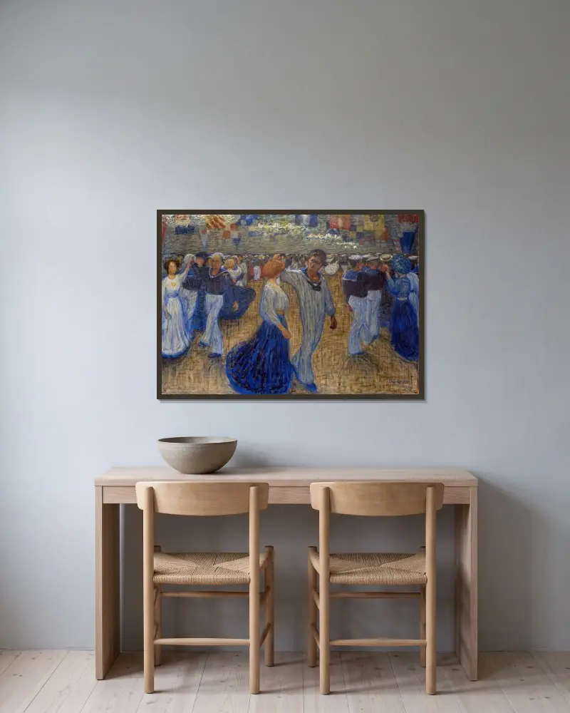 Sailor’s Ball, Eugène Jansson v rámu na stěně