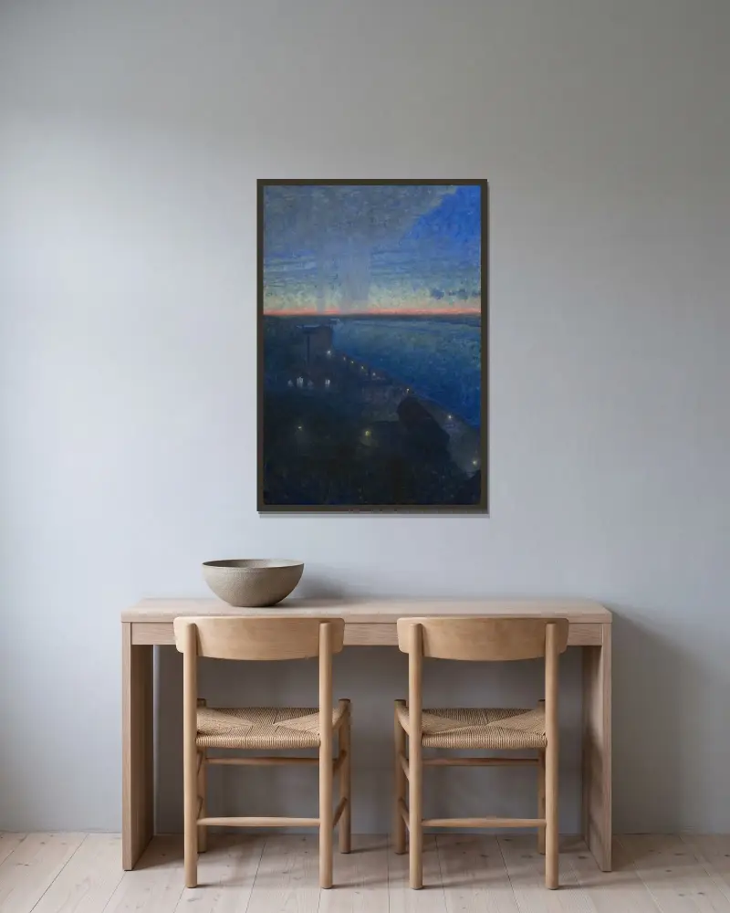 Söder Mälarstrand, Eugène Jansson v rámu na stěně