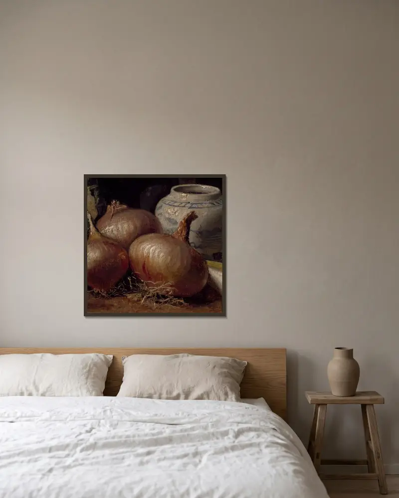 Still Life with Onions, Eugène Jansson w ramie na ścianie
