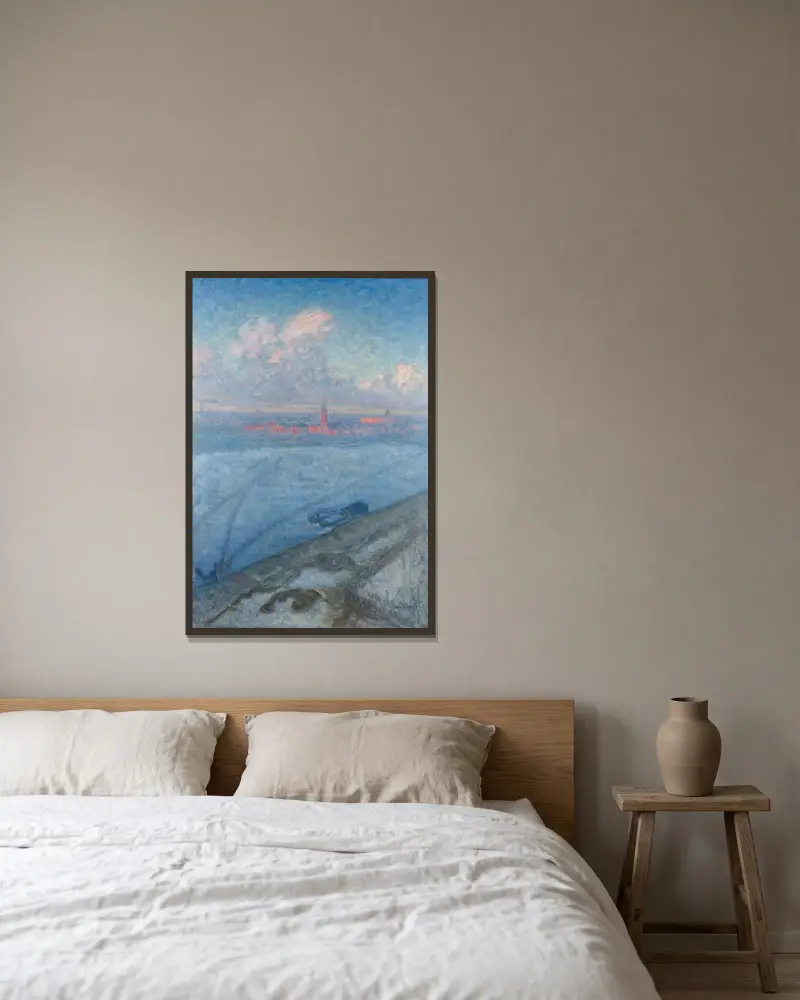 The City at Sunset, Eugène Jansson w ramie na ścianie