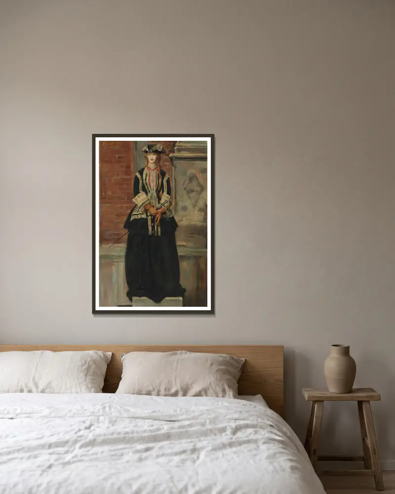 Charlie is my Darling av Sir John Everett Millais inramad på en vägg