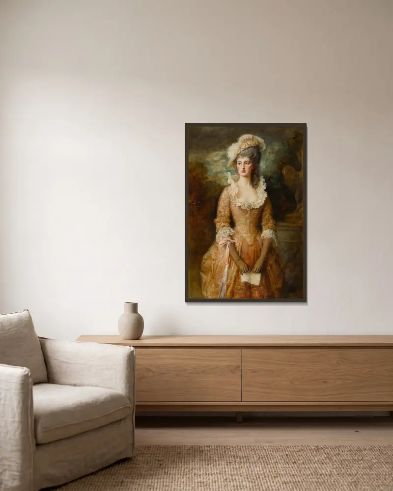 Clarissa, Sir John Everett Millais v rámu na stěně
