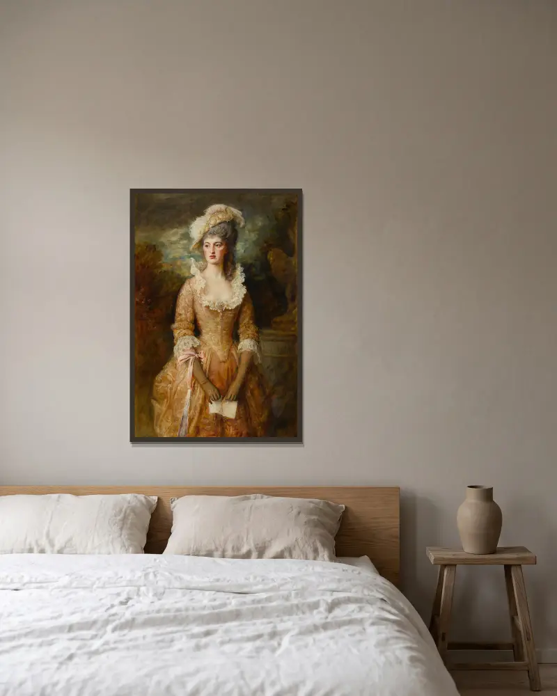Clarissa, Sir John Everett Millais v rámu na stěně