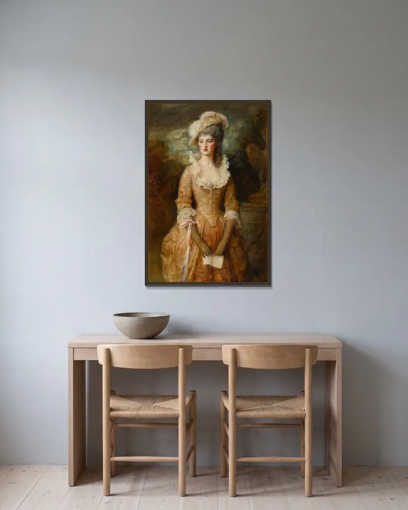 Clarissa, Sir John Everett Millais v rámu na stěně