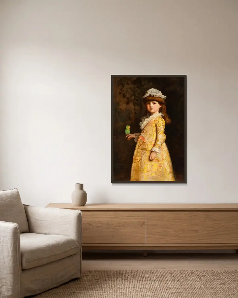 Ptaki miłosne („Une Grande Dame”), Sir John Everett Millais w ramie na ścianie