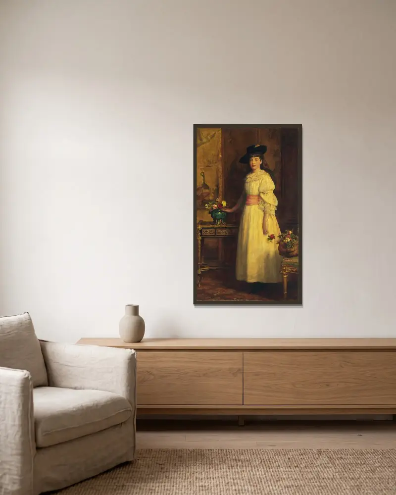 Panna Gertrude Vanderbilt, Sir John Everett Millais w ramie na ścianie