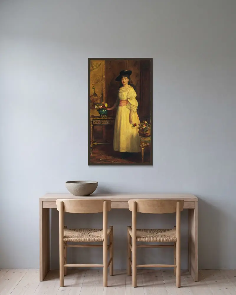 Panna Gertrude Vanderbilt, Sir John Everett Millais w ramie na ścianie