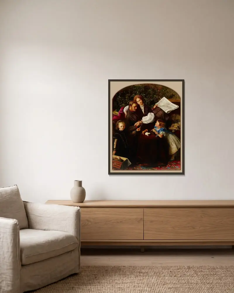 Mír uzavřen, Sir John Everett Millais v rámu na stěně