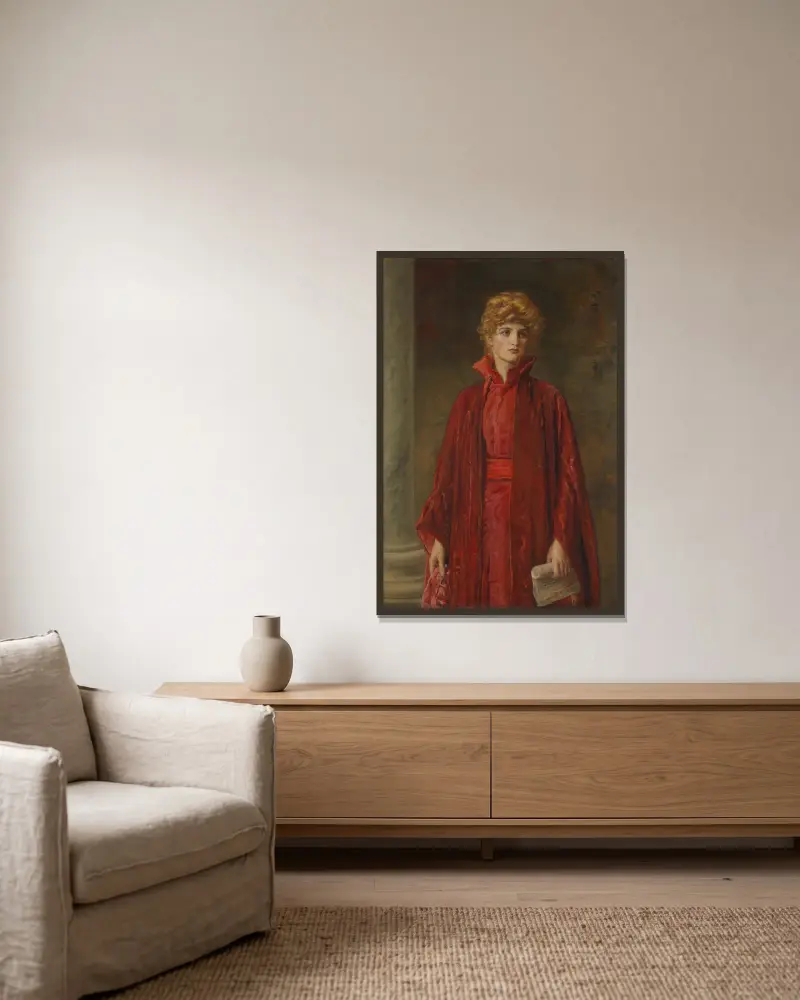 Portia, Sir John Everett Millais w ramie na ścianie