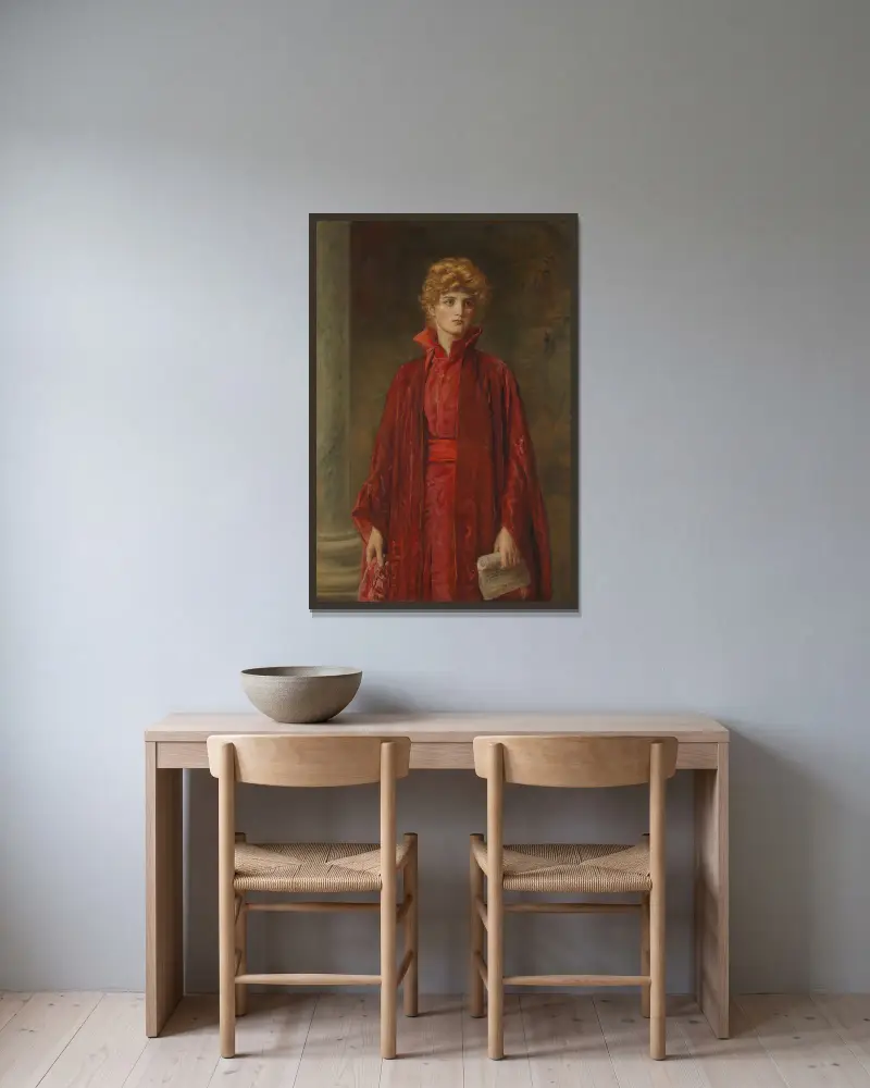 Portia, Sir John Everett Millais w ramie na ścianie