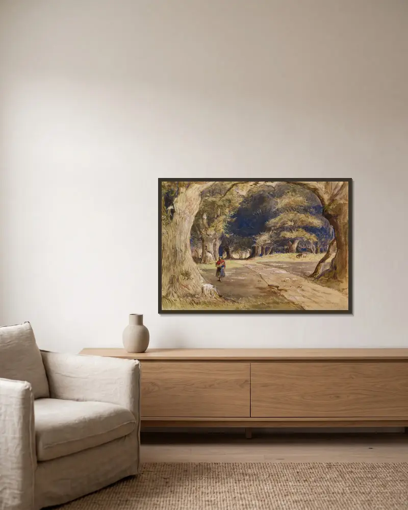 Cikánka, Sir John Everett Millais v rámu na stěně