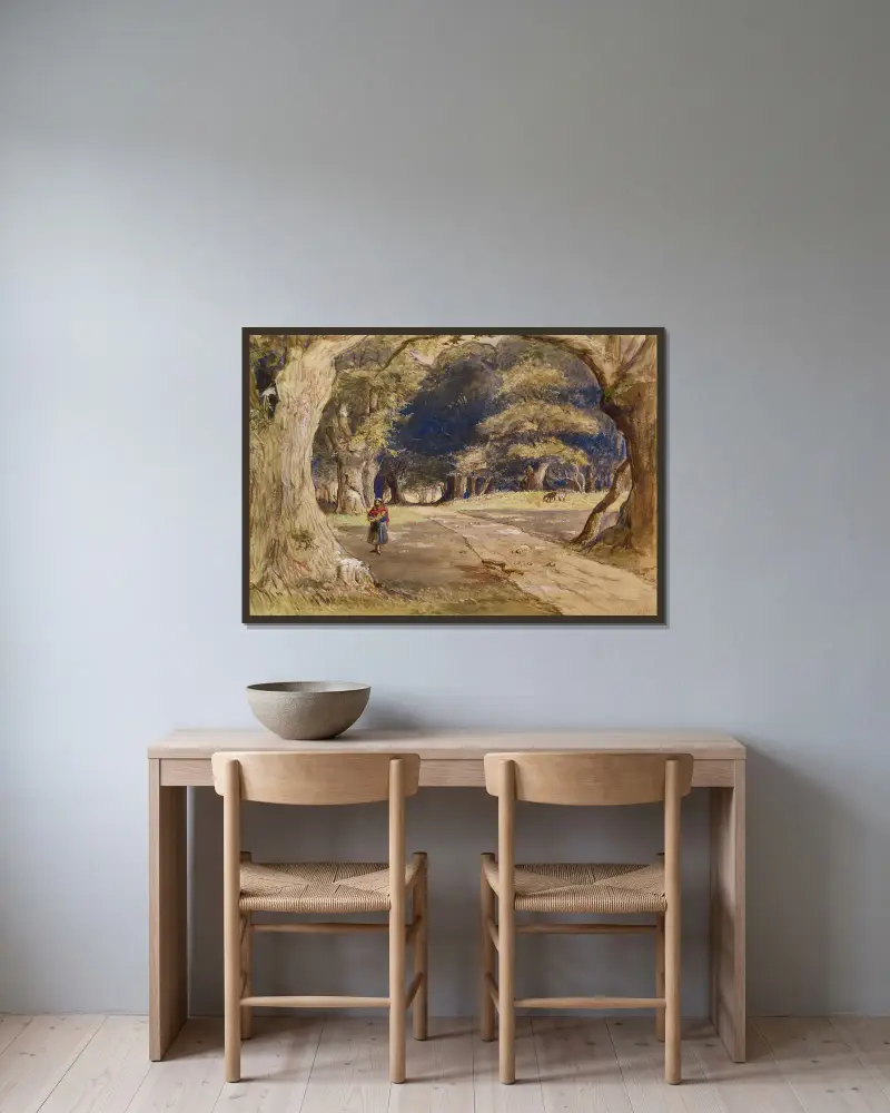 Cikánka, Sir John Everett Millais v rámu na stěně