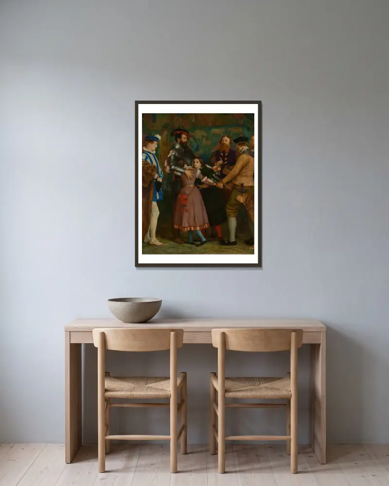 Okup, Sir John Everett Millais w ramie na ścianie