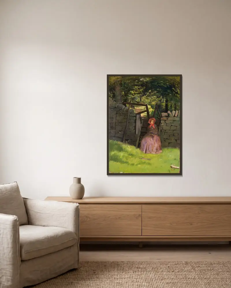 Oczekiwanie, Sir John Everett Millais w ramie na ścianie