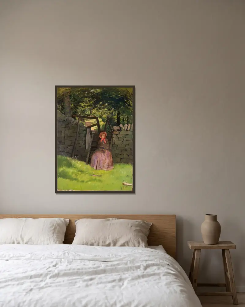 Oczekiwanie, Sir John Everett Millais w ramie na ścianie