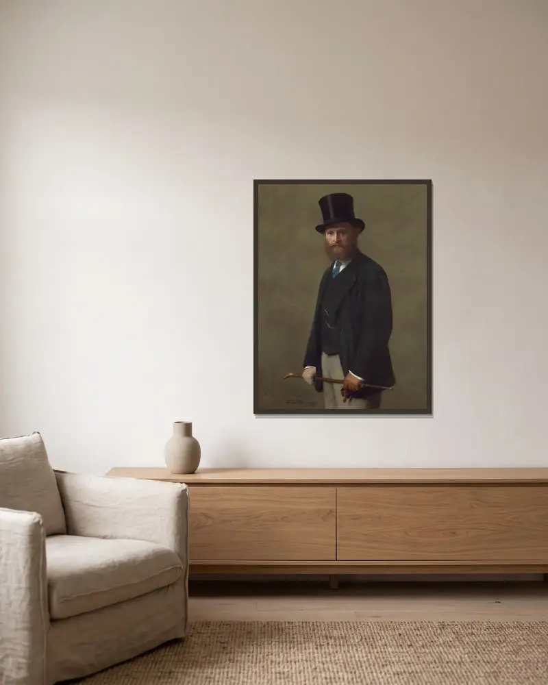 Édouard Manet von Henri Fantin-Latour gerahmt an einer Wand