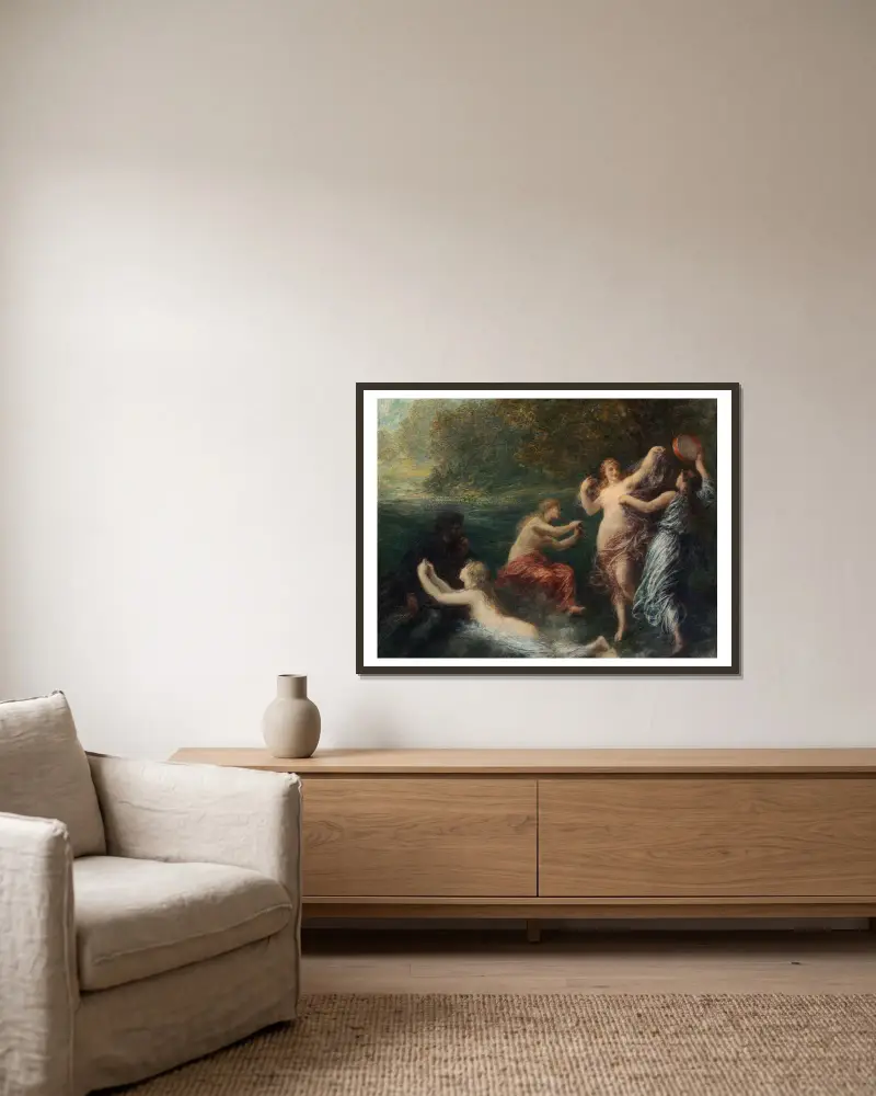Tannhäuser von Henri Fantin-Latour gerahmt an einer Wand