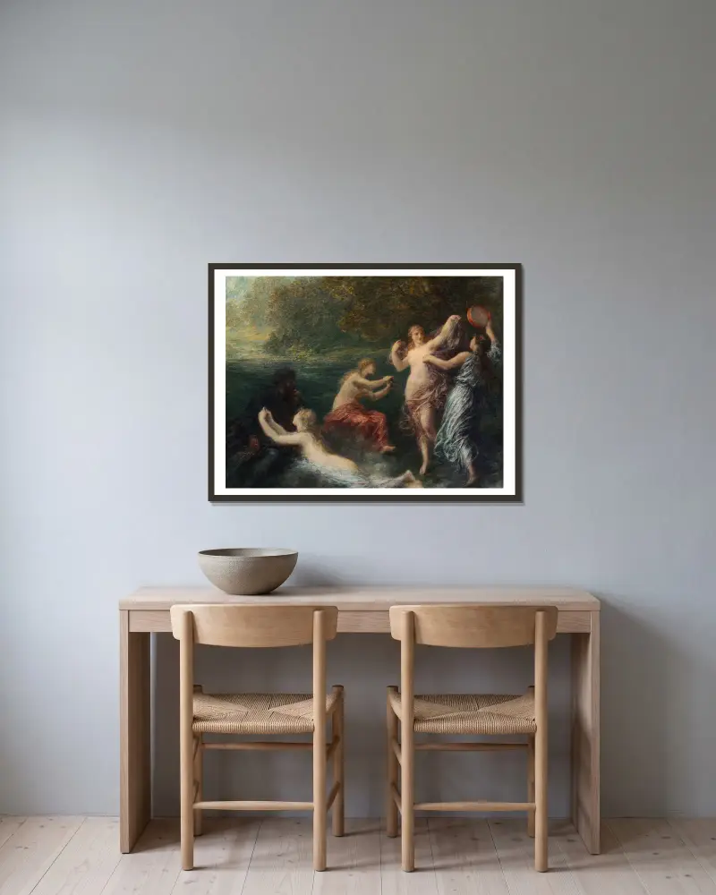 Tannhäuser von Henri Fantin-Latour gerahmt an einer Wand