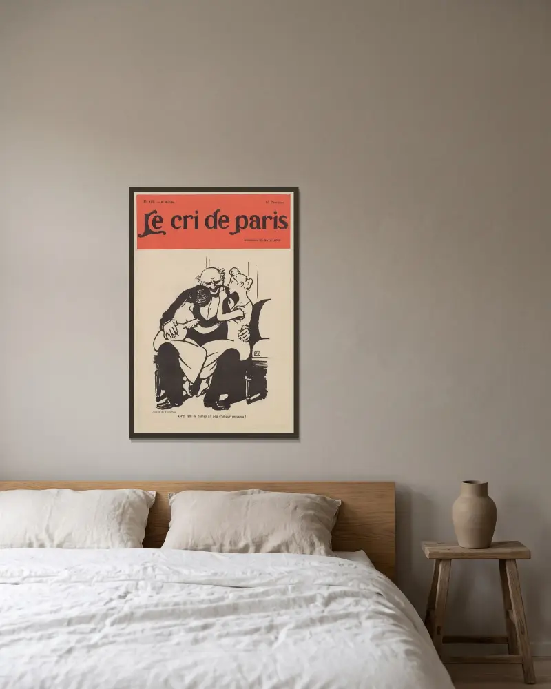 Efter så mycket hat ska lite kärlek vila! av Félix Vallotton inramad på en vägg