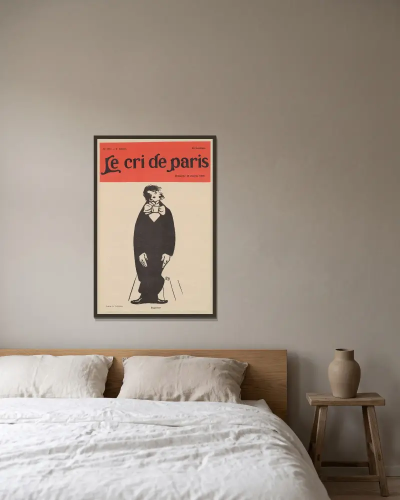 Baggessen av Félix Vallotton inramad på en vägg