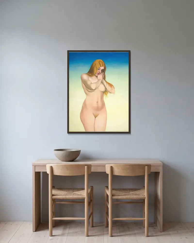 Blond akt, Félix Vallotton w ramie na ścianie