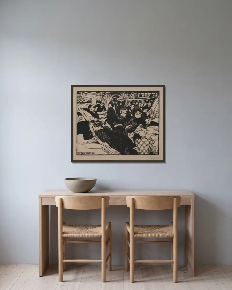 Bon Marché, Félix Vallotton w ramie na ścianie