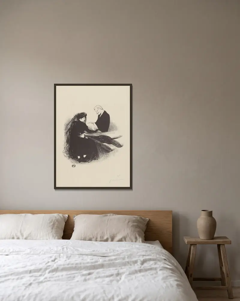 Letzte Neuheit von Félix Vallotton gerahmt an einer Wand