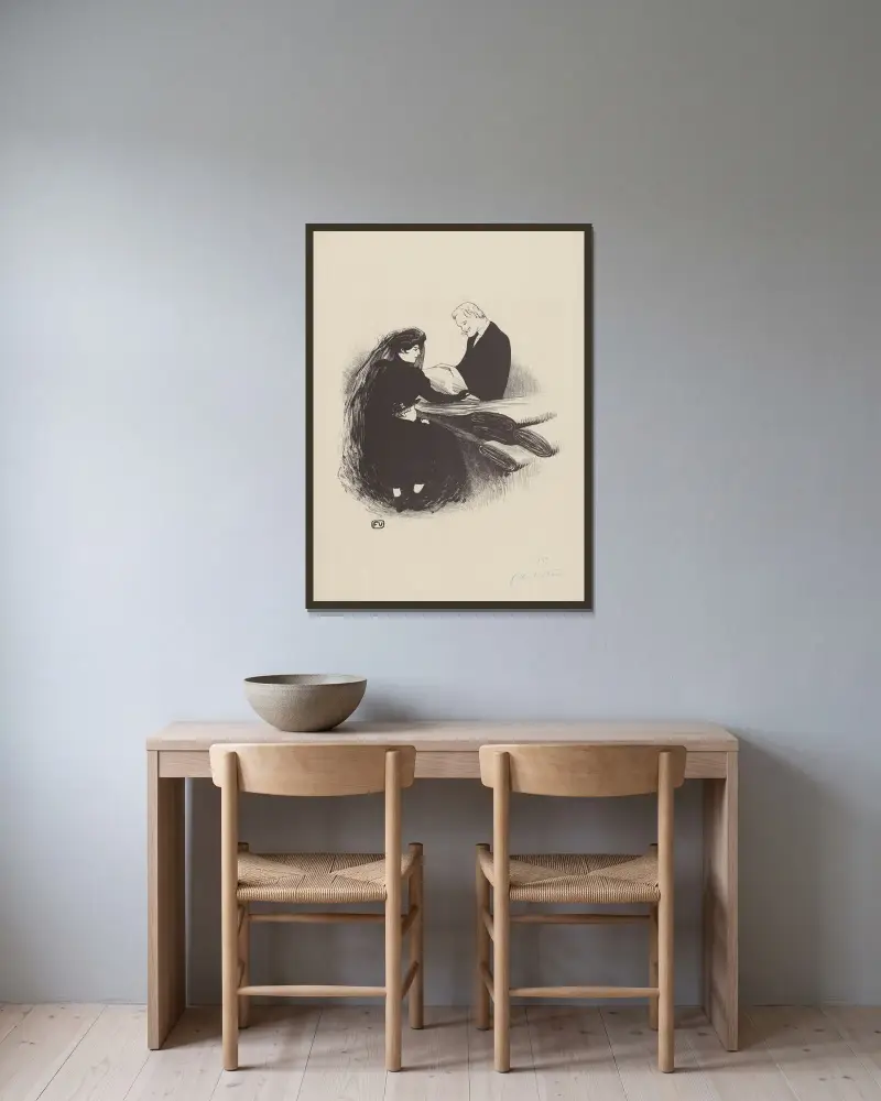 Letzte Neuheit von Félix Vallotton gerahmt an einer Wand