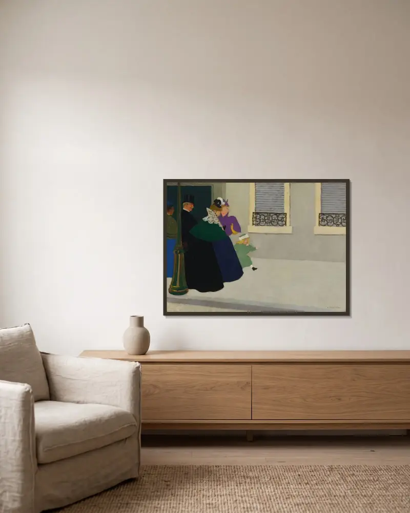Procházka, Félix Vallotton v rámu na stěně