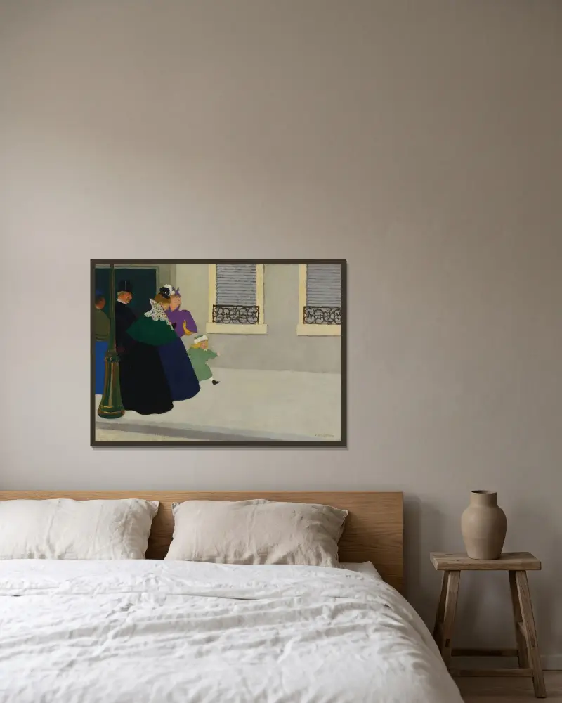 Procházka, Félix Vallotton v rámu na stěně