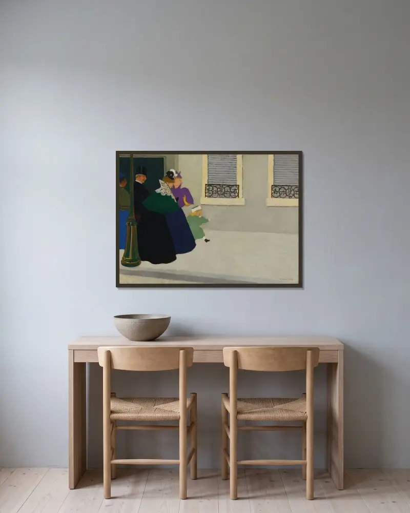 Procházka, Félix Vallotton v rámu na stěně
