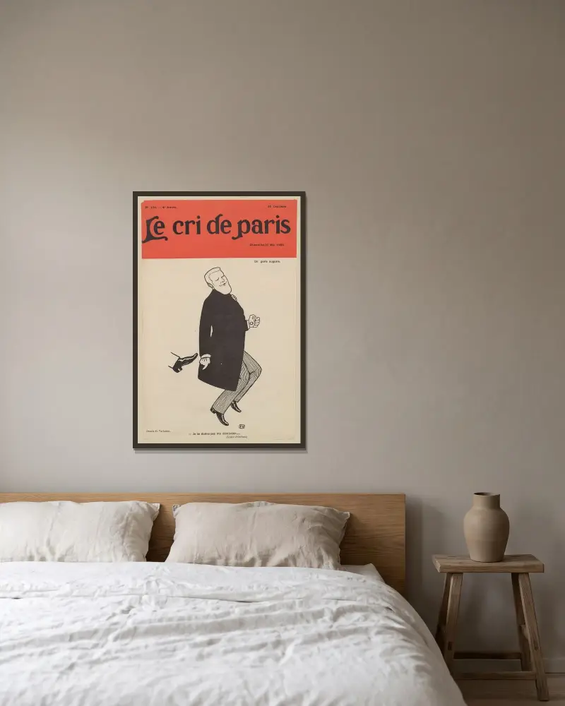 Jag lämnar inte in min avskedsansökan… (hertigen av Orléans) av Félix Vallotton inramad på en vägg