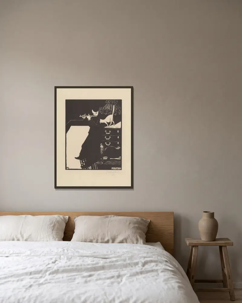 Flétna, Félix Vallotton v rámu na stěně