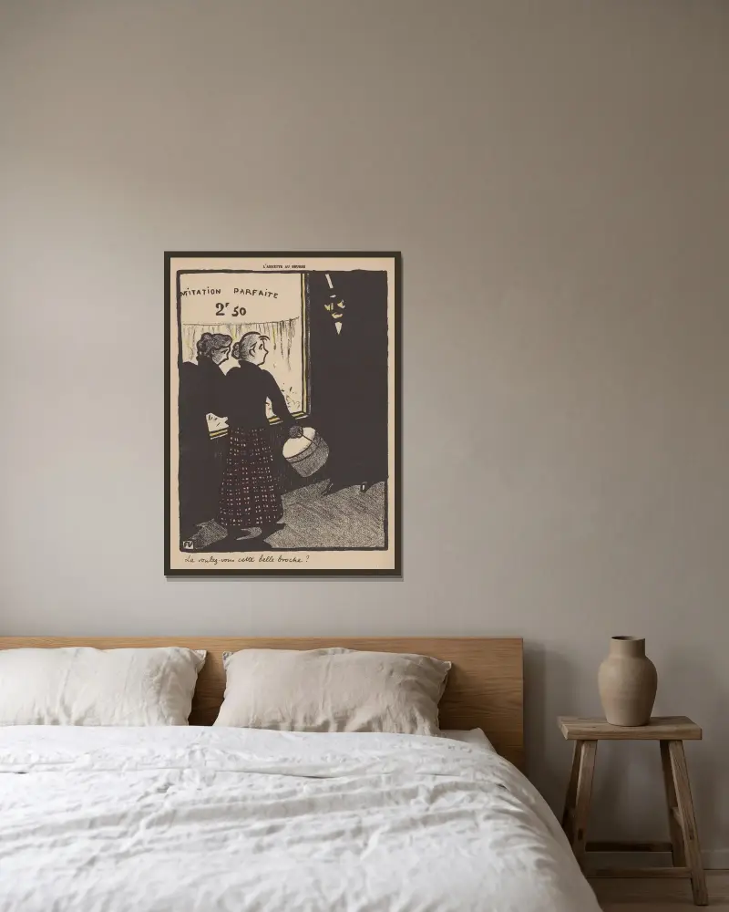 Czy chcesz tę piękną broszkę, Félix Vallotton w ramie na ścianie