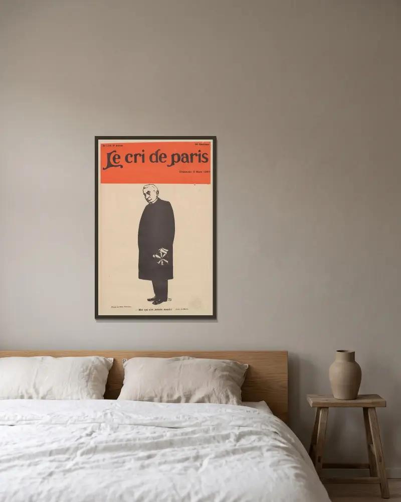 Jag som aldrig har ljugit! av Félix Vallotton inramad på en vägg