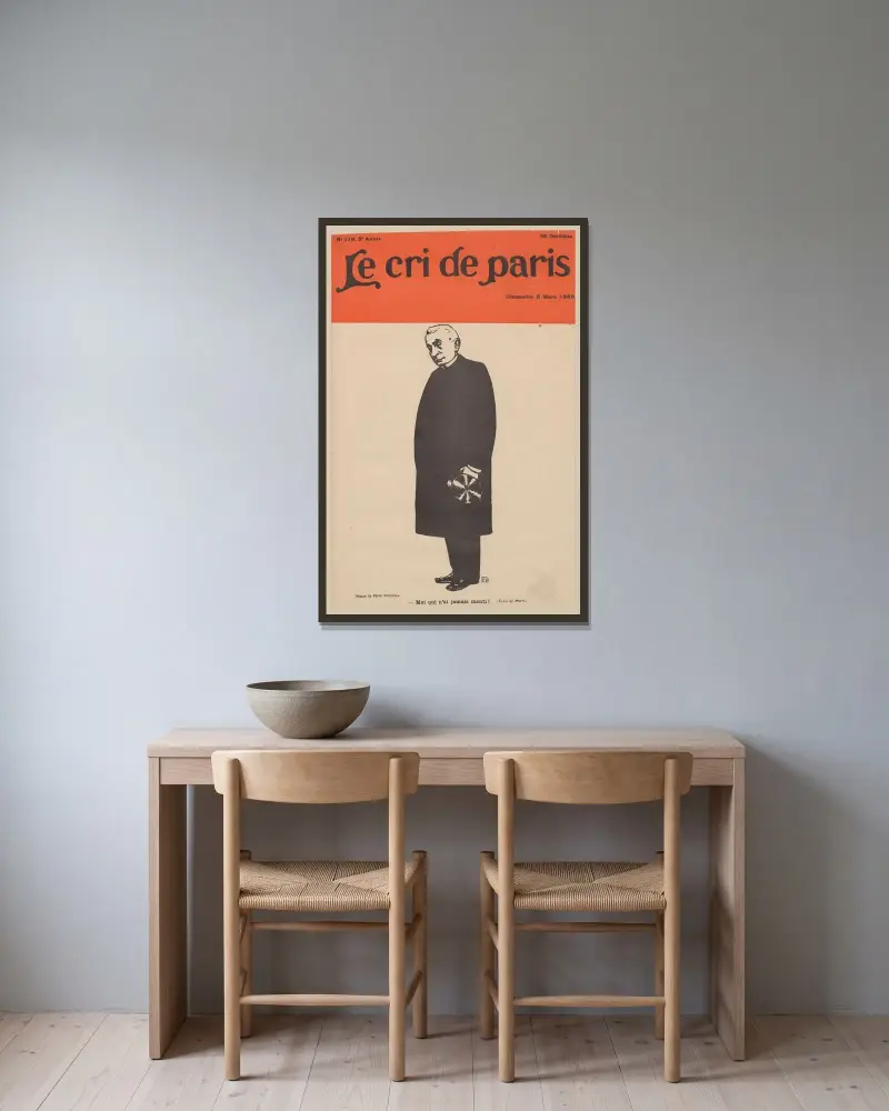 Jag som aldrig har ljugit! av Félix Vallotton inramad på en vägg