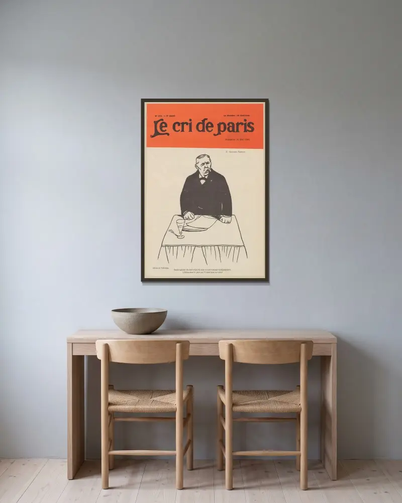 Nationaliste-libéral-republicain-conservateur-independant. L’Union dans le pays par l’Union dans les votes! von Félix Vallotton gerahmt an einer Wand