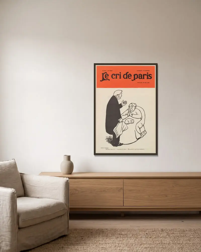 Reformera rättvisan! … Avskaffa missbruken! … Men vad skulle vi ha kvar … av Félix Vallotton inramad på en vägg