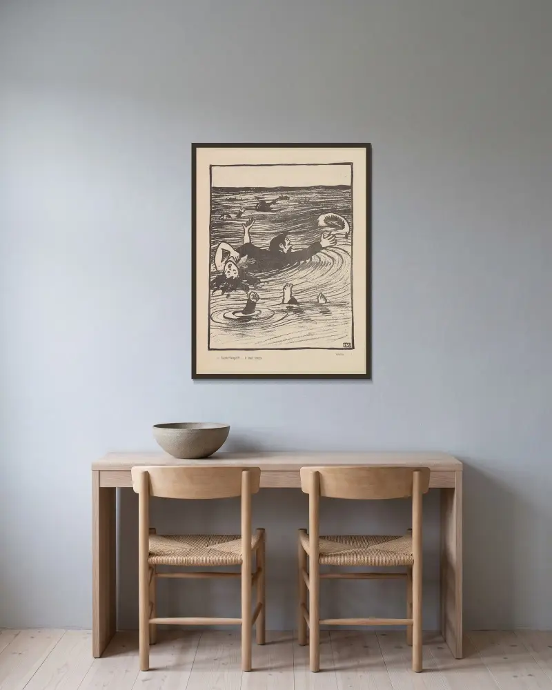 Heliga jungfru!!!…. det var på tiden av Félix Vallotton inramad på en vägg