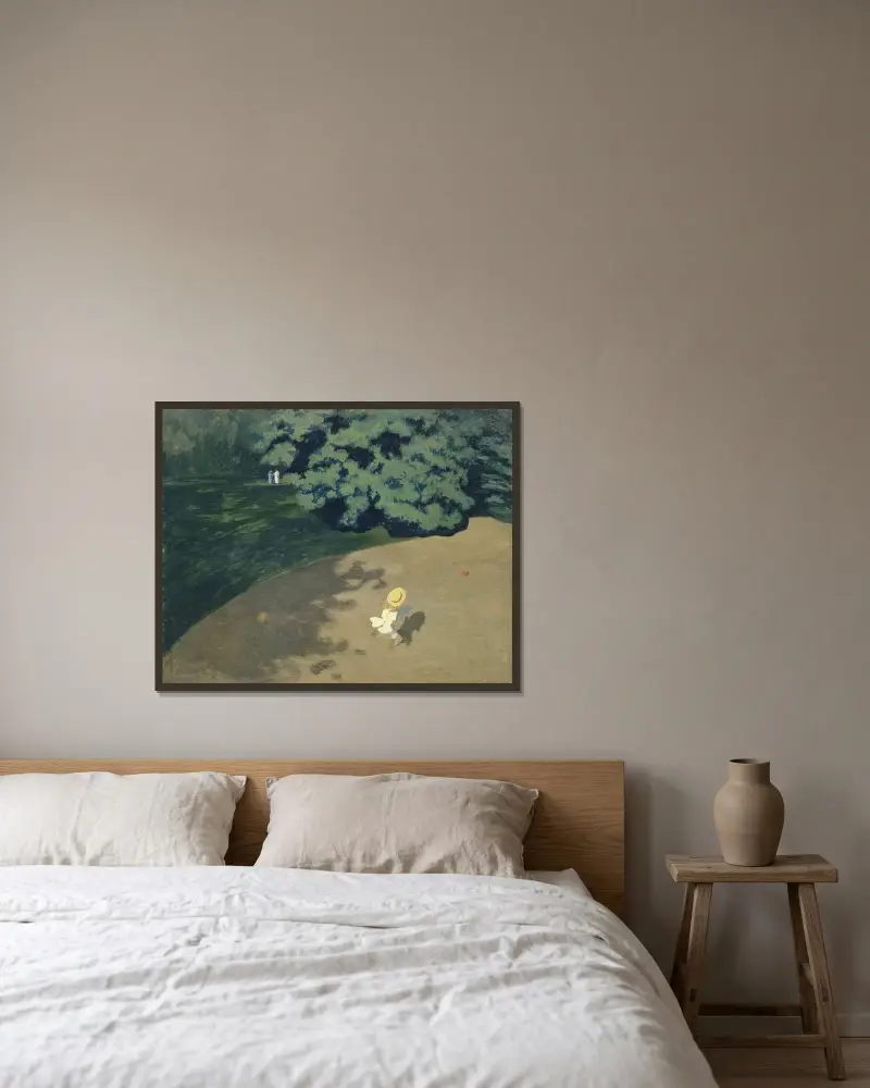 Der Ball von Félix Vallotton gerahmt an einer Wand