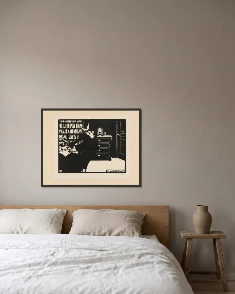 Přesvědčivý důvod (La Raison probante), Félix Vallotton v rámu na stěně