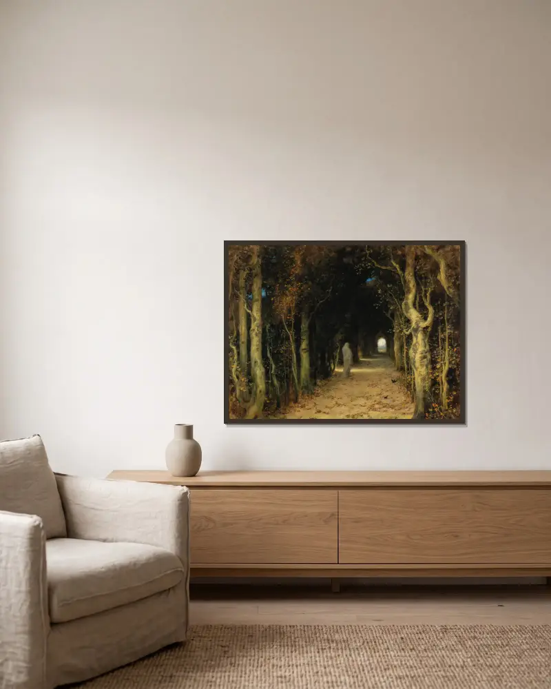 Lady Absinth von Ferdinand Keller gerahmt an einer Wand