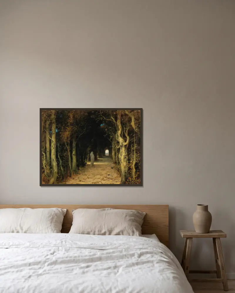 Lady Absinth von Ferdinand Keller gerahmt an einer Wand