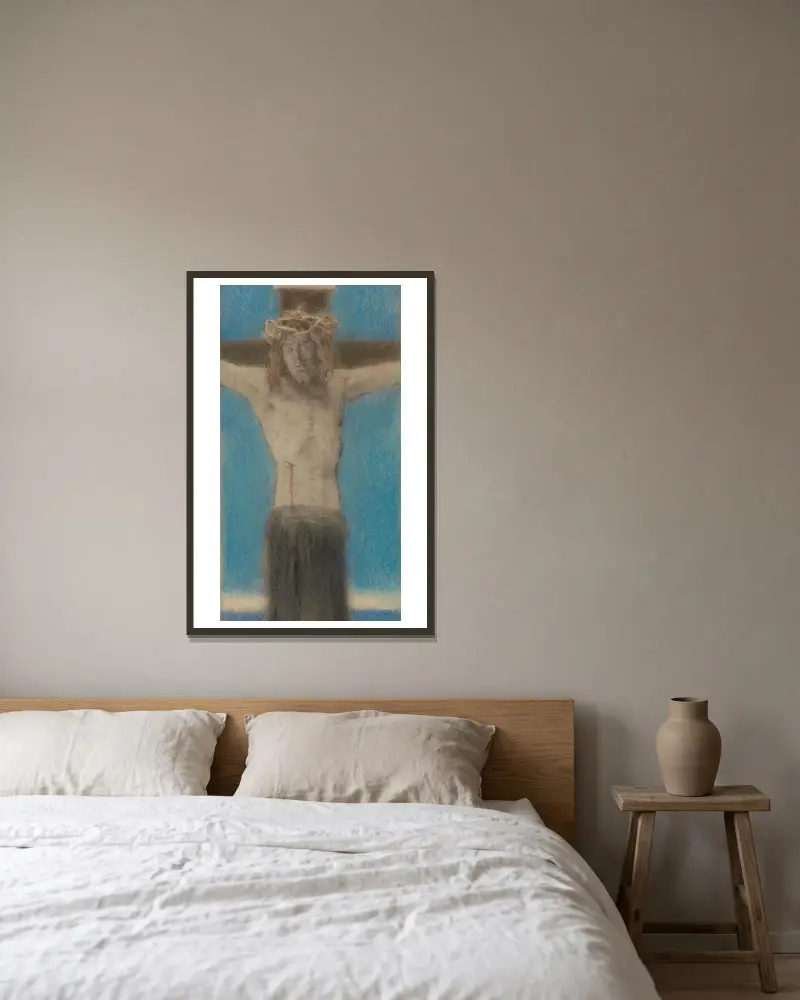 Caritas Aeterna, Fernand Khnopff v rámu na stěně