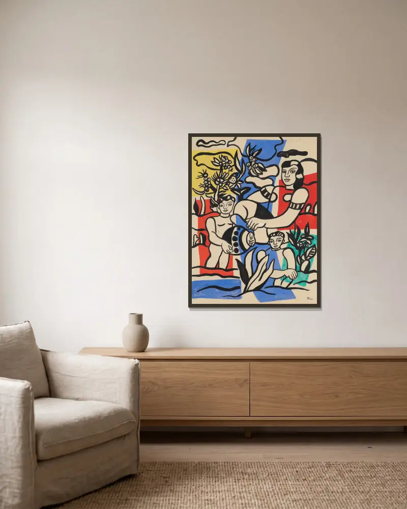 Partie de campagne, Fernand Léger v rámu na stěně