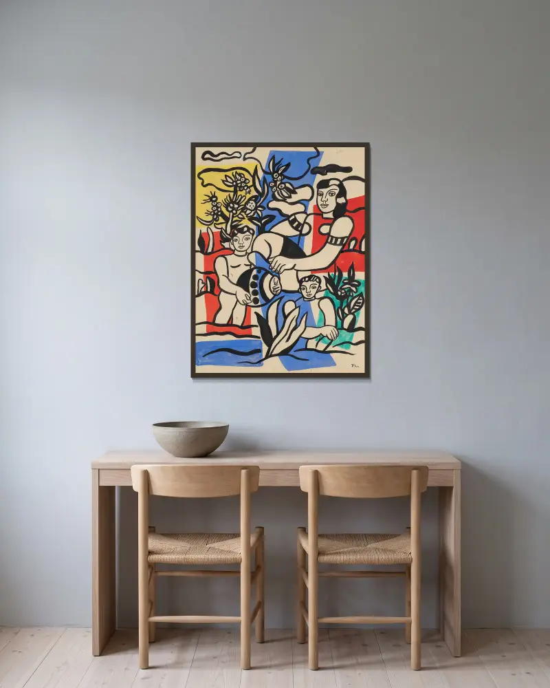 Partie de campagne, Fernand Léger v rámu na stěně