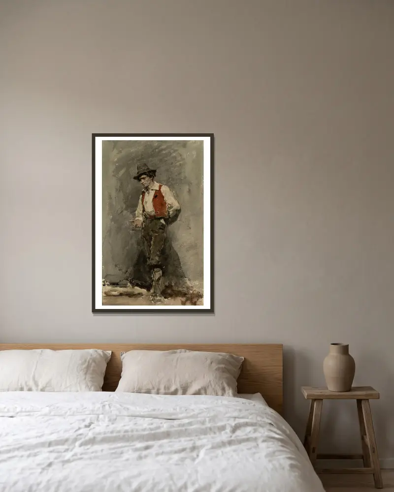 Kalabreser von Mariano Fortuny Marsal gerahmt an einer Wand