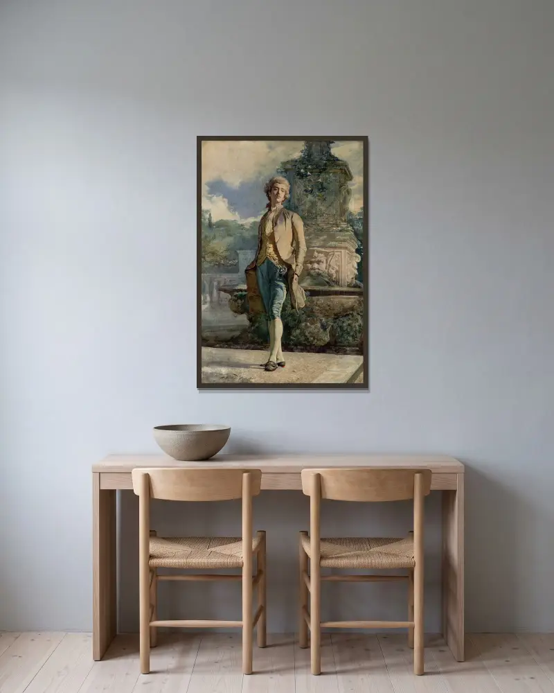 Il contino von Mariano Fortuny Marsal gerahmt an einer Wand